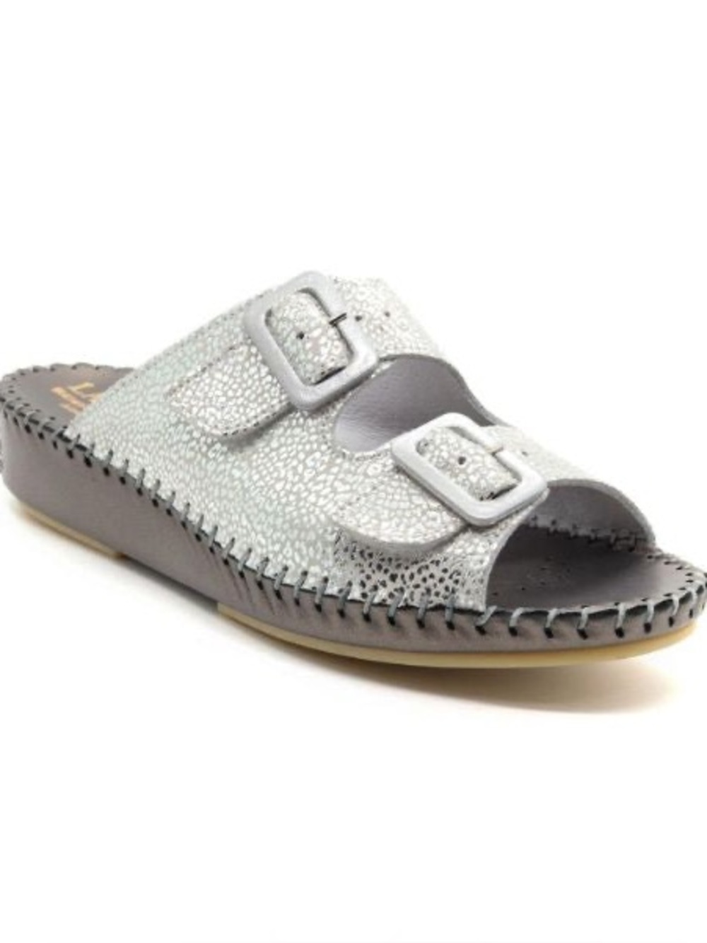 La Plume Jen Women’s Leather Comfort Slide Sandal 37